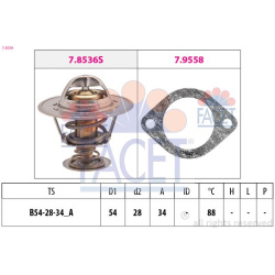 termostatas, aušinimo skystis Made in Italy - OE Equivalent
FACET
