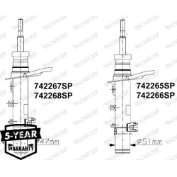 amortizatorius
                                MONROE                                742265SP, MONROE, 742265SP, auto detalė