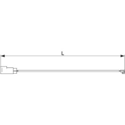 įspėjimo kontaktas, stabdžių trinkelių susidėvėjimas
                                BOSCH                            