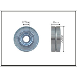 įtempiklio skriemulys, V formos rumbuotas diržas
                                CAFFARO                                   