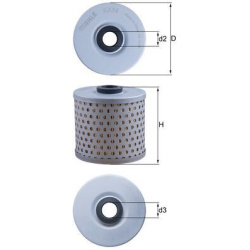 Filtras kuro diesel
MAHLE KX 34-X, MAHLE, KX34
