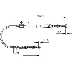 trosas, stovėjimo stabdys
                                BOSCH                                1 987 477 917, BOSCH, 1987477