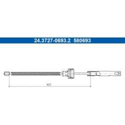 trosas, stovėjimo stabdys
                                ATE                                                24.3727-0693.2,