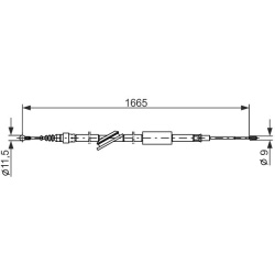 trosas, stovėjimo stabdys
                                BOSCH                                1987477249, BOSCH, 1987477249