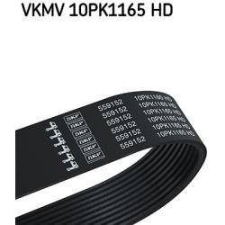 V formos rumbuoti diržai
                                SKF                                VKMV10PK1165HD, SKF, VKMV10PK116