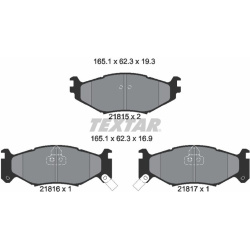 stabdžių trinkelių rinkinys, diskinis stabdys
                                TEXTAR                                      