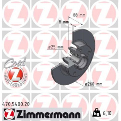 stabdžių diskas (1vnt) COAT Z
                                ZIMMERMANN                                                470