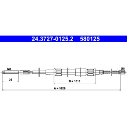 trosas, stovėjimo stabdys
                                ATE                                                24.3727-0125.2,