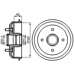 stabdžių būgnas
                                BOSCH                                0986477099, BOSCH, 0986477099, auto d
