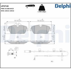 DELPHI                                                LP3718, Nenurodytas gamintojas, LP3718, auto detalė