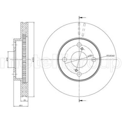 stabdžių diskas (1vnt)
                                METELLI                                                23-0640C, MET