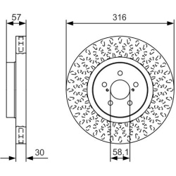 stabdžių diskas (1vnt)
                                BOSCH                                0986479A81, BOSCH, 0986479A81, 