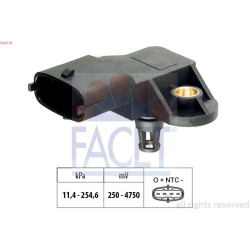 jutiklis, įsiurbimo kolektoriaus slėgis Made in Italy - OE Equivalent
                                FACET                