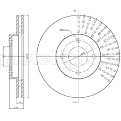 stabdžių diskas (1vnt)
                                METELLI                                                23-1659C, MET