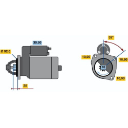 Starteris
                                BOSCH                                0986017510, BOSCH, 0986017510, auto detalė