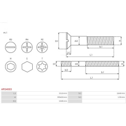 remonto komplektas, kintamosios srovės generatorius AS
                                AS-PL                                