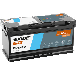 starterio akumuliatorius
                                EXIDE                                                EL1050, EXIDE, 