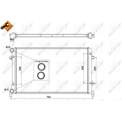 Aušinimo radiatorius
                                NRF                                53404, NRF, 53404, auto detalė