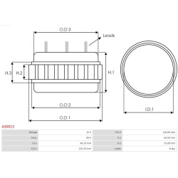 Statorius, generatorius Brand new AS-PL
                                AS0013, AS-PL, AS0013, auto detalė