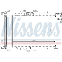 Aušinimo radiatorius
                                NISSENS                                                63502, NISSENS, 