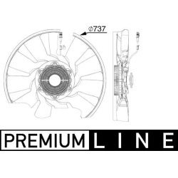 ventiliatorius, radiatoriaus BEHR *** PREMIUM LINE ***
                                MAHLE                                 