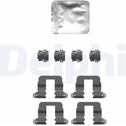 priedų komplektas, diskinių stabdžių trinkelės
                                DELPHI                                   