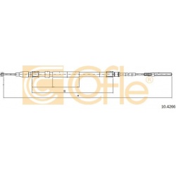 trosas, stovėjimo stabdys
                                COFLE                                                10.4266, Nenu
