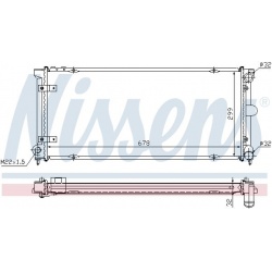 Aušinimo radiatorius
                                NISSENS                                640041, NISSENS, 640041, auto de