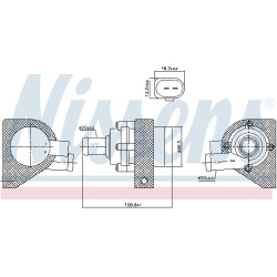 Papildomas vandens siurblys (aušinimo vandens kontūras) ** FIRST FIT **
                                NISSENS            
