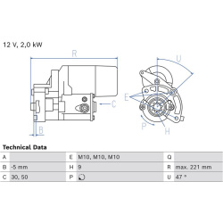 starteris
                                BOSCH                                                0986026500, BOSCH, 0986026500,
