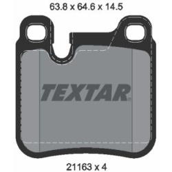 stabdžių trinkelių rinkinys, diskinis stabdys Q+
                                TEXTAR                                211