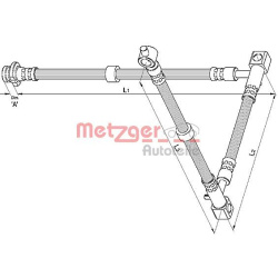 stabdžių žarnelė
                                METZGER                                                4110394, Nenurody
