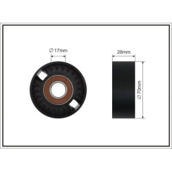 įtempiklio skriemulys, V formos rumbuotas diržas
                                CAFFARO                                   