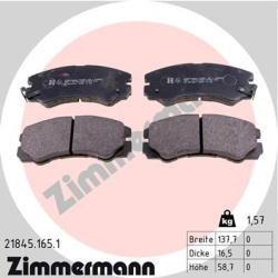 stabdžių trinkelių rinkinys, diskinis stabdys
ZIMMERMANN