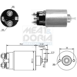 solenoidinis jungiklis, starteris
                                MEAT &amp; DORIA                                           