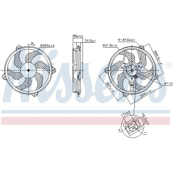 ventiliatorius, radiatoriaus
                                NISSENS                                                850093, N