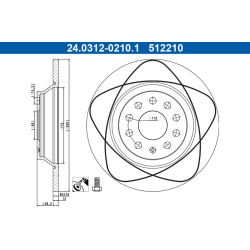 stabdžių diskas (1vnt) PowerDisc
                                ATE                                                24.0312