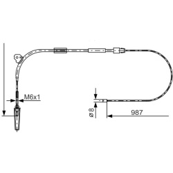 trosas, stovėjimo stabdys
                                BOSCH                                1 987 477 960, BOSCH, 1 987 4