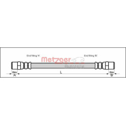 stabdžių žarnelė
                                METZGER                                                4112309, Nenurody