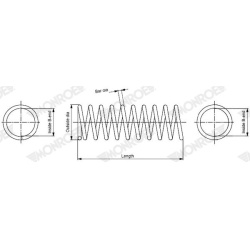 spyruoklė MONROE SPRINGS
                                                SP4578, MONROE, SP4578, auto detalė