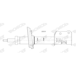 amortizatorius MONROE ORIGINAL (Gas Technology)
                                                G8694, MONROE, G8694, auto de