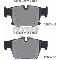 stabdžių trinkelių rinkinys, diskinis stabdys Q+
                                TEXTAR                                   