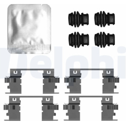 priedų komplektas, diskinių stabdžių trinkelės
                                DELPHI                                   