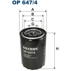 alyvos filtras
                                FILTRON                                                OP647/4, Nenurodytas ga