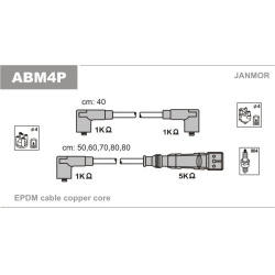 Žvakių laidų komplektas
                                JANMOR                                ABM4P, JANMOR, ABM4P, auto d
