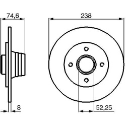 stabdžių diskas (1vnt)
                                BOSCH                                0986478866, BOSCH, 0986478866, 