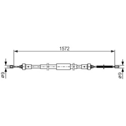 trosas, stovėjimo stabdys
                                BOSCH                                1 987 482 384, BOSCH, 1987482