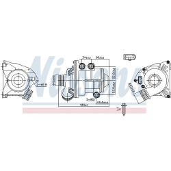 Vandens siurblys, variklio aušinimas ** FIRST FIT **
                                NISSENS                                