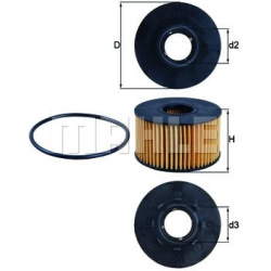 Filtras tepalo
                                MAHLE                                                OX191D, MAHLE, OX191D, au