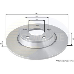 Stabdžių diskas (1VNT), priekis
                                COMLINE                                                ADC1